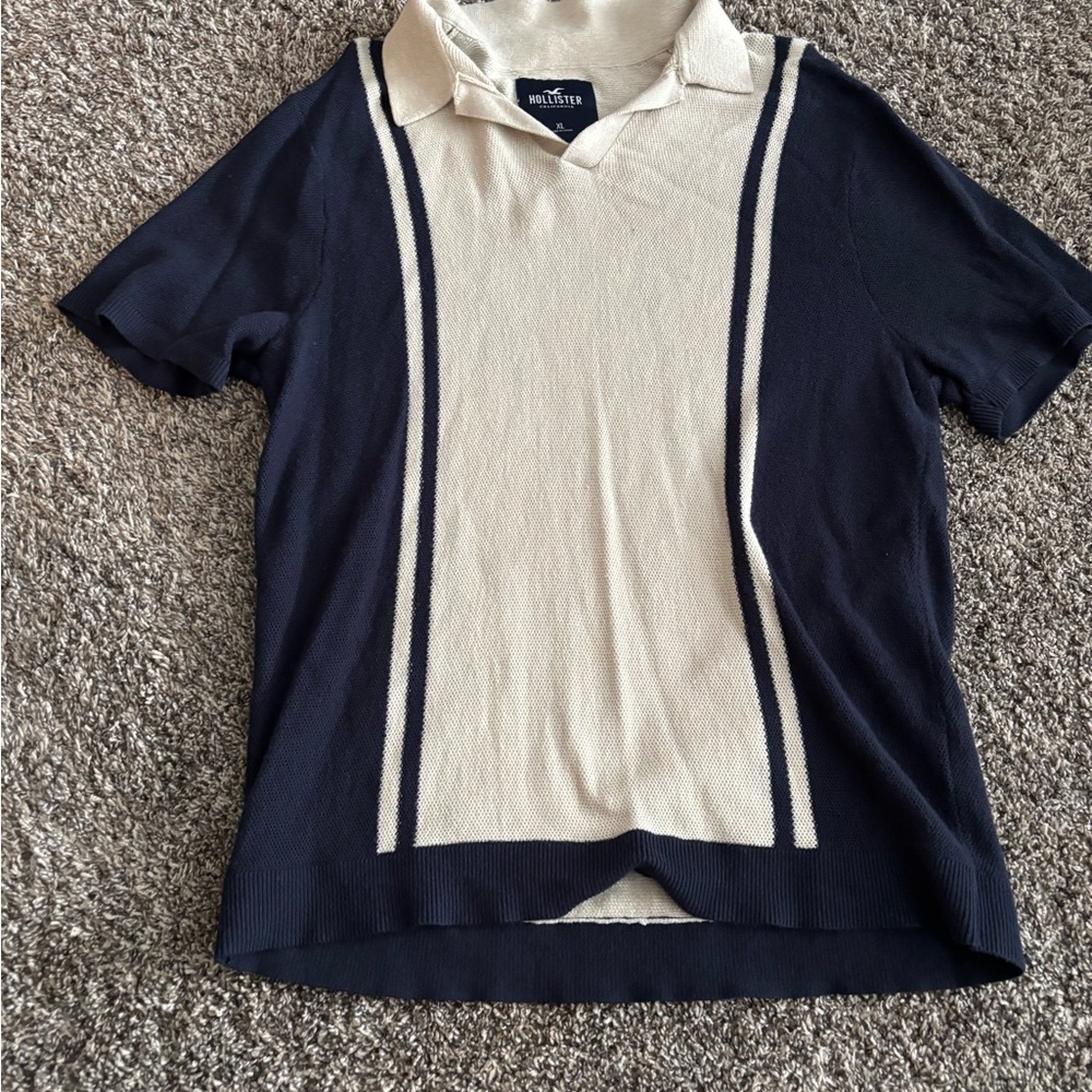 Hollister Cream Polo Shirt
